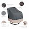 Modern Leisure Renaissance Patio Swivel Lounge Chair Cover, 37.5 in. L x 39.25 in. W x 38.5 in. H, Gray 3012 - alternate 6